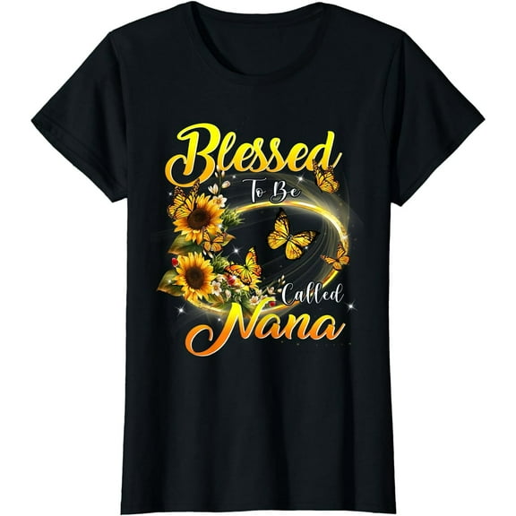 Blessed to be called Nana Shirt Sunflower Lovers Grandma T-Shirt