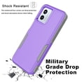 thumbnail image 3 of Ebizware Phone Case for Motorola Moto G Power 5G 2023 & Moto G 5G 2023, Heavy Duty Rugged Shockproof Case [Military Grade Drop Tested] Dual Layer Full Body Protective Cover -Purple, 3 of 7