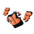 thumbnail image 1 of Sonducket Armadura de cuerpo completo para chico, traje protector para motocicleta, moto de cross, esquí, cofre, columna vertebral, codo, Ropa Deportiva, Zapatos Naranja S, 1 of 6
