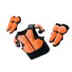 thumbnail image 2 of Eigraketly Armaduras de cuerpo completo Equipo de protección Traje Guardia Motocicleta Dirt Bike Esquí Cofre Columna vertebral Codo Rodillera Ropa Deportiva, Zapatos Naranja S, 2 of 6