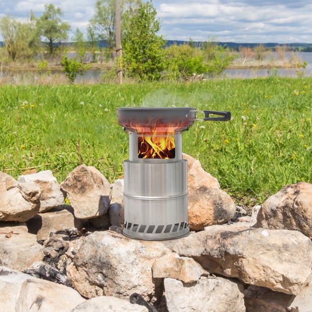 Estufa Horno Estufa de cocina engrosada para mochileros al aire libre para ir de excursión Camping Hugtrwg Para estrenar