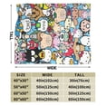 thumbnail image 2 of Hello Kitty Throw Blanket, Cozy Flannel Blankets For Boys Girls, Super Soft Warm Blanket For Couch Sofa Bed, 2 of 9
