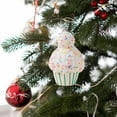 thumbnail image 3 of Adorno colgante para de Navidad, artesanía decorativa, ligera, creativa, decoración navideña, colgante de Navidad para regalo de apartamento , Cono de helado azul, 3 of 8