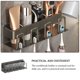 thumbnail image 3 of Advancent Soporte para cepillos de dientes, estante de Metal sin perforaciones, estante para de montado en la pared, accesorio autoadhesivo Accesorios de baño Gris Dos portavasos Advancent HA076445-01, 3 of 6
