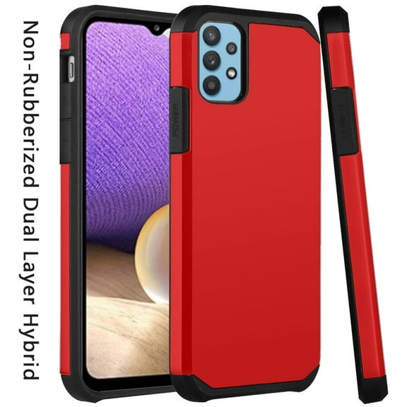 Case for Samsung Galaxy A52 5G Ultra Slim Heavy Duty [Dual Layer] Hybrid Shock Proof Protective Hard PC   Rubber TPU Phone Cover for Galaxy A52 by Xpm - Red