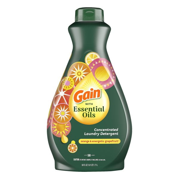 Gain with Essential Oils Liquid Laundry Detergent, The Uplifting Scent