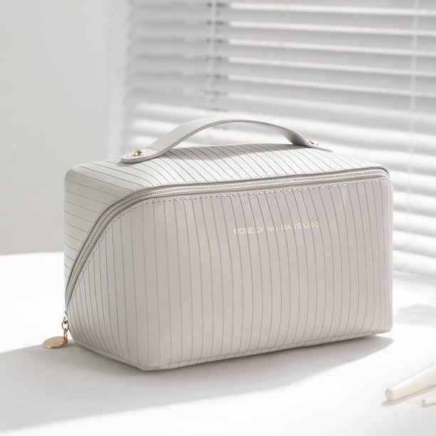 Bolsa de almohada cuadrada, bolsa de cosméticos para mujer, gran capacidad, portátil, bolsa de almacenamiento para cosméticos de viaje cibernética