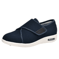 thumbnail image 2 of zapatos para caminar para hombre y mujer, zapatos cálidos de gamuza para personas mayores, pies anchos seniles, zapatos hinchados, zapatos suaves y cómodos para diabéticos, 2 of 5