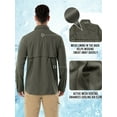 thumbnail image 4 of Off Road Ventures Men's Fishing Long Sleeve Shirts Safari UPF 50+ UV Protection Quick Dry Cooling Breathable Shirt for Hiking Travel Camping, 4 of 8