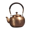 thumbnail image 4 of Fancyes Copper Teapot Boiling Water Pot Retro Handmade Kung Fu Teapot Hot Water Kettle Coffee Pot for Tea Office Camping Kitchen Pattern, 4 of 8