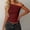 Wine, variant on Danhjin Off One Shouler Tank Top for Women Summer Slim Sleeveless Springs Casual Shirts Solid Color Lightweight Going out Outfit Fashion Stylish Pullover Tops