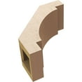 thumbnail image 6 of Ekena Millwork 5"W x 10"D x 10"H Merced Rough Cedar Woodgrain TimberThane Knee Brace, Primed, 6 of 6