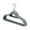Gray, variant on KQJQS Non-Slip Flocked Clothes Hanger Set - Ideal for Adult Closets and More