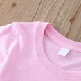 thumbnail image 4 of Gbsyewxs Girls Tshirts Crew Neck Short Sleeve Letter Rainbow Print Fashion Summer Shirts For Kids Pink Size 2-3 Years, 4 of 8