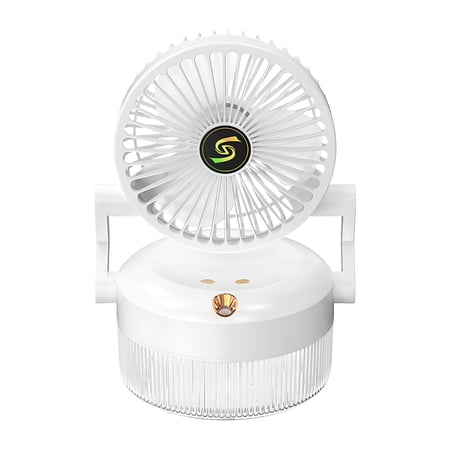 HIBIBUD 2026 New Portable Misting Fan,Rechargeable Battery Powered Air Conditioner with Mister,10-Inch Personal Cooling Mist Fan,For Home Desk,Camping,Outdoor&Indoor