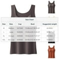 thumbnail image 4 of QLEICOM Undershirts for Women,Womens Tank Tops,Shapewear Camisoles with Built in Bra Tummy Control Compression Tank Tops for Women Body Shaper Padded Tanks, 4 of 7