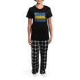 thumbnail image 4 of CafePress - Ukraine Strong - Women's Short Sleeve Print T-Shirt and Pants Dark Cotton Pajama Set, 4 of 7