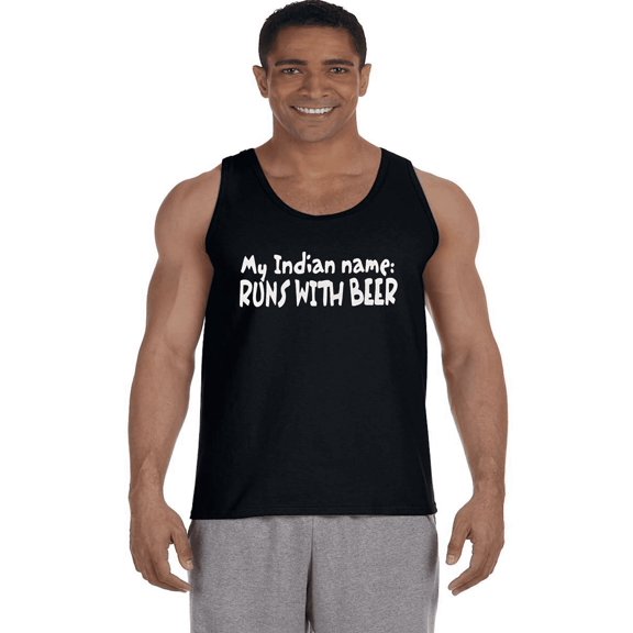 Mens Tank Tops Funny Beer Mens Shirts Sleeveless Muscle Tees