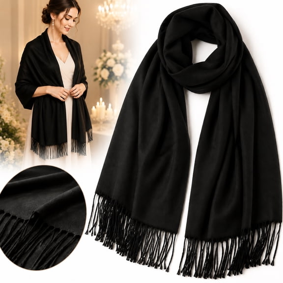 Genreen Women's Scarf Shawls and Wraps for Evening Dress Wedding Bride Bridesmaid Gifts Winter Scarves