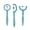 Large Light Blue, variant on SXDY Tongue Trainer Tongue Tip Exercise Tools Speech Therapy Tools for Dysarthria Autism Oral Muscle Training Tools Blue
