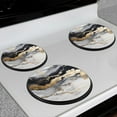 thumbnail image 7 of Gas Stove Burner Cover,Electric Stove Top Protector,Easy to Clean,Abstract Painting with Black, White, Gray and Gold, 7 of 7