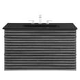 thumbnail image 2 of Modway Render 36" MDF Wood Wall-Mount Bathroom Vanity in Charcoal/Black, 2 of 4