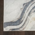 thumbnail image 5 of Nourison Astra Machine Washable 5'3" x 7' Ivory Blue Modern Indoor Rug, 5 of 9