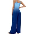 thumbnail image 2 of Loose Fit Wide Leg Rompers Womens Fashion Gradient Strap Cami Overalls Casual Trendy One Piece Jumpsuits 2024, 2 of 5