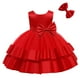 thumbnail image 4 of Vestido NSSMWTTC para bebé niña, lazo, volantes, tutú, rojo 70, 4 of 6