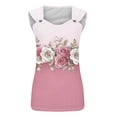 thumbnail image 4 of Summer Tank Tops for Women Vintage Printed T-Shirts V Neck Sleeveless Blouse Dressy Trendy Outfits Blusas Casuales Para Mujer, 4 of 5