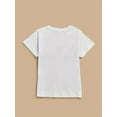 thumbnail image 2 of T-Shirt Fille Imprimé Chats Adorables - Coton Confortable, Manches Courtes, Col Rond - Parfait pour s'Amuser en Été en Plein Air, 2 of 3
