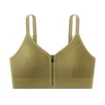 thumbnail image 2 of Yxbdin Zipped Front Closure Bras for Women No Underwire Sports Bra Full Coverage Push Up Bras Lightweight Soft Breathable Shockproof Bra Tops, 2 of 5