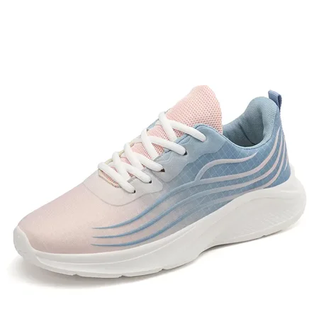 

Women‘s Casual Sports Shoes Running Shoes Lightweight Colorblock Lace-up Sneakers