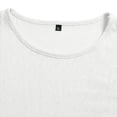 thumbnail image 7 of FINALGANG Mens Scoop Neck Short Sleeve Tee Soft Stretchy Relaxed Fit Plain Solid Color Everyday Basic Casual Top Versatile TShirts White L, 7 of 7