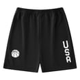 thumbnail image 4 of Casual Shorts for Boy Size 7-8 Years Black Stretch Lightweight Classic Shorts Toddler Summer Clothing, 4 of 6