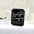 thumbnail image 3 of Big Dot of Happiness Black Unplugged Ceremony Sign - No Cell Phone Wedding Decor - Printed on Sturdy Plastic - 10.5 x 13.75" Sign with Stand - 1 Piece, 3 of 8