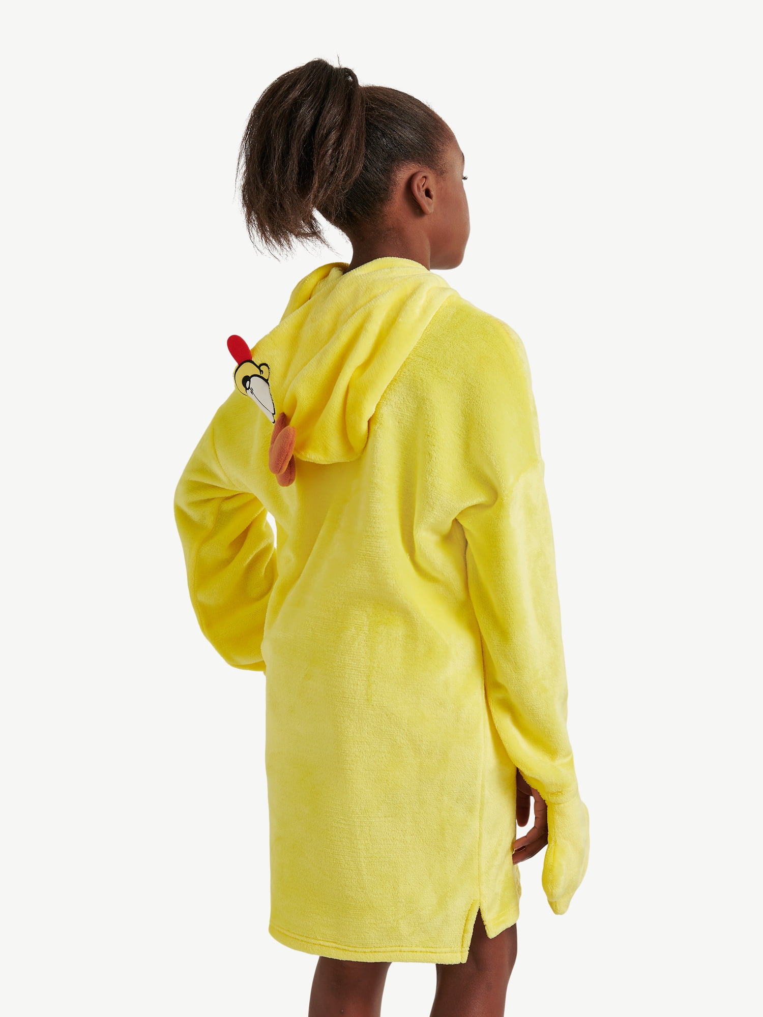 Justice Girls Long Sleeve Hooded Sleeper, Sizes S/M to L/XL