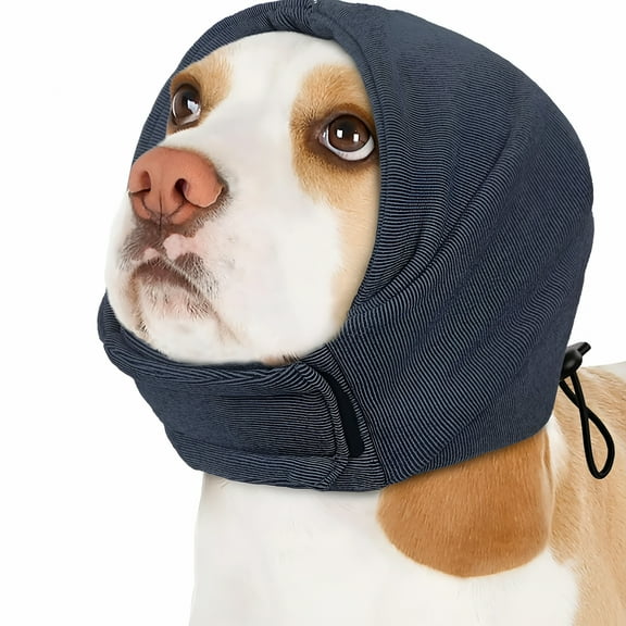 TELOLY Dog Ear Muffs Noise Protection, No Flap Ear Wraps for Dogs, Soft Dog Noise Cancelling Ear Muffs, Dog Ear Cover for Anxiety Relief, Fireworks, Dog Ear Protection Grooming