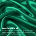 thumbnail image 7 of Seasonwood Satin Sheets,Full Size Silky Sheet Set,4 Pieces,Green, 7 of 7