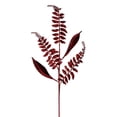 thumbnail image 1 of Vickerman QG192265 33 in. Burgundy Fern Leaf Spray - 6 per Bag, 1 of 2
