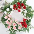 thumbnail image 6 of LShunze Artificial Flowers Small Roses with Leaf Bouquet Faux Floral Plant for Valentines Decoration Kitchen Wedding Office, 6 of 8