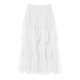 thumbnail image 1 of Falda irregular de malla de media longitud para mujer - Diseño en capas, abertura con cremallera ajustable - Falda informal de fiesta para primavera/verano con cremallera trasera oculta, 1 of 5