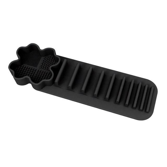 Silicone Makeup Brush Drying Rack with Suction Base Food-Grade Soft Elastic Cosmetic Brushes Drying Holder