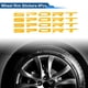 thumbnail image 2 of 4Pcs Tira de Decal de Llantas Cuadrada Calcomanías Reflectantes Amarillo PET, 2 of 6