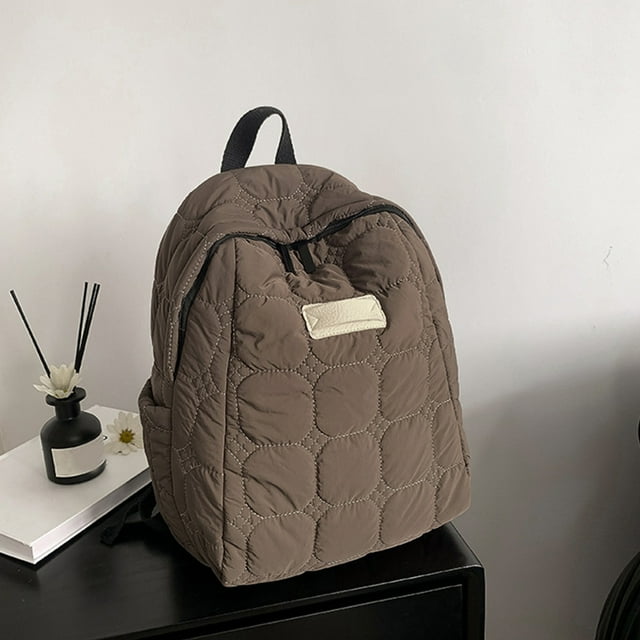 Lightweight Waterproof Cotton Padded Backpack - Ideal for Casual & School Use