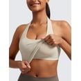 thumbnail image 5 of CRZ YOGA Womens Butterluxe Halter Padded Workout Yoga Crop Tops Tanks with Built in Pads, 5 of 5