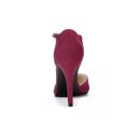 thumbnail image 2 of BLISSFUL STEP Women's Mary Jane Stiletto Heel T-Strap Dress Pumps Burgundy 9, 2 of 7