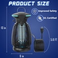 thumbnail image 2 of Bug Zapper Outdoor for Mosquito Flies - Waterproof Insect Killer Trap Lamp, 2 of 9