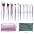 thumbnail image 2 of 10pcs Unique Handle Makeup Brushes Multi-function Cosmetic Brush Kit Artificial Fiber Brush Set with PU Bag, 2 of 6