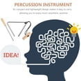 thumbnail image 3 of LABSERRON Tar Musical Instrument Triangle Bell for Beginners 1Pack, 3 of 6